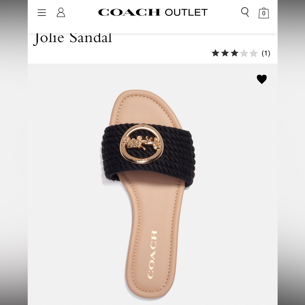 Coach Jolie Sandals sz 10